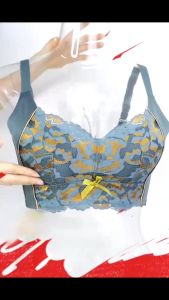 FallSweet Women's Underwear without Steel Ring - Beautiful Lace Bra for Women - Adjustable Shoulder Strap - Lingerie - Breathable Bra - Women's Daily Use