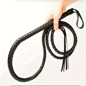 Heavy-Duty Cowboy Whip – Faux Leather Equestrian Training & Performance Whip with Comfortable Grip