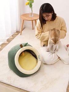 Ổ đệm nằm cho thú cưng giường mèo size L 40x44x34cm