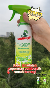 Seaways Household Cleaning Kit Bathroom Cleaner 500g Kitchen Cleaner 480g Multi-Purpose Cleaner 500g