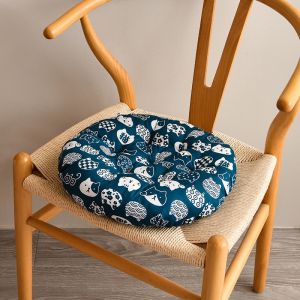 Round Chair Cushion Soft Thickened Seat Pad Tatami Floor Flat Cushion Tropic Affair Seat Pillow 40cm