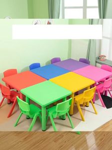 031-67 SPEEDS Meja Belajar Anak Persegi HDPE Meja TK Tebal Kokoh Paud Playgroup KIDS Table