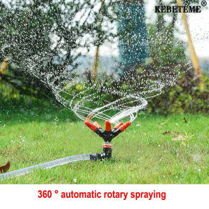 Kebeteme Vòi hoa sen hình ngũ giác xoay 360 ° vòi phun nước tự động vòi phun nước khu vực rộng lớn