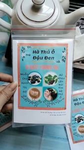 DÙNG THỬ Trà Hà Thủ Ô Đậu Đen - Trắng hồng xinh gái không cần make up 5 túi lọc Trà Đông Y Việt