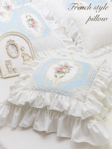 Áo Gối Cotton Pha Lê Phong Cách Pháp Có Thể Tháo Rời Chất Liệu Cotton 100% Dùng Trong Nhà Đệm Mềm Mại Trang Trí Phòng Ngủ