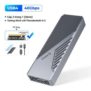 Vỏ Nhôm ORICO USB4 40Gbps 8TB PCIe4.0 NVME Tương Thích Với Thunderbolt 3/4 Cho Mac Mini iMac - Vỏ SSD Tốc Độ Cao
