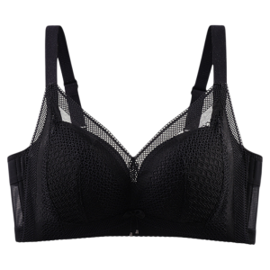 miiow | Silk Thin Womens Underwear Gathered Comfortable Breathable Lace Hole Cup Anti-Sagging Bra Youth Female Support Structure