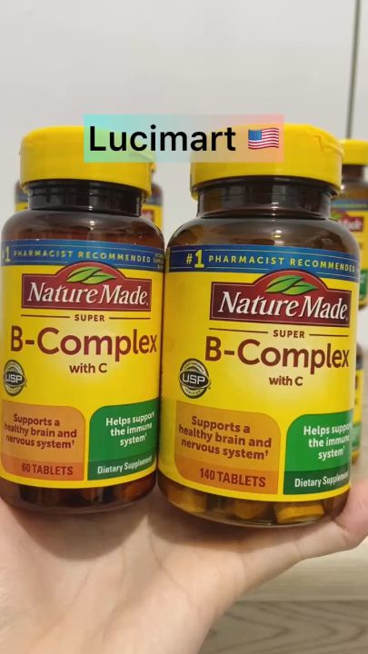Viên uống Vitamin B Super B Complex Nature Made [Hàng Mỹ]