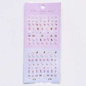 Cute Girl Theme Scene Gold Stamping Mini Daily Planner Decorative Scrapbooking Stickers Japanese Style Paper Supplies