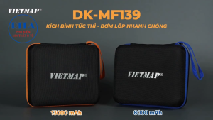Bơm Lốp Kích Bình Vietmap DK-MF139 Pro - Bản 8.000mAh - Hàng Chính Hãng Vietmap - Bảo Hành 1 Năm