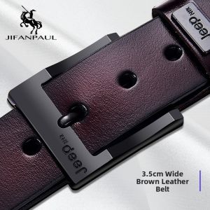 JIFANPAUL | Belt Buckle Pin Mens Leather Belt