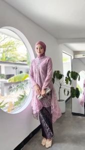 Steilan Maryam Modern & Tunik Payet Brukat: Stelan Pesta Kondangan Terbaru