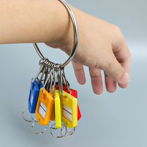Multifunctional Stainless Steel Key Tag Keychain Key Plate Key Holder Storage Management Creative Gift Festival Supplies