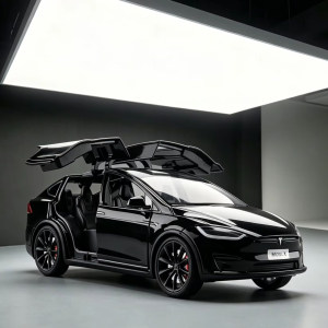1:24Model X  Model 3 Alloy Die Cast Toy Car Model Sound and Light Childrens Toy Collectibles Birthday gift
