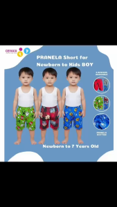 6 Pcs Single Short for Boys Newborn to Toddler Casual Clothing Pranela Soft Cotton Set up to 7 Years Old