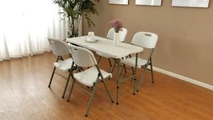 Meja Lipat Meja Lipat Serbaguna Rectangle Plastic Tables Meja Lipat Camping Outdoor Portable