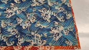 Vải Cotton In Họa Tiết Sóng Kiểu Nhật Bản Dùng Để May Áo Dài Trang Phục Truyền Thống Đồ Handmade Vải May Vali 100% Cotton