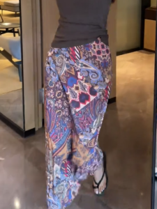 MANMI | Đầm Dài Phong Cách Dân Tộc Thon Gọn Cao Waist