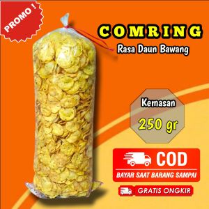 Cemilan Comring Mini Rasa Daun Bawang 250gr Murah / Original Gurih murah best seller Gratis Ongkir