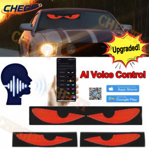 Voice Control LED Matrix Pixel Panel Light App 5V USB Control Scrolling Advertising LED Car Sign Animation Programmable For Car