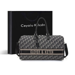 Womens Large Capacity Shoulder Bag Travel Handbag Fashion Trend Zipper Closure Casual Leisure Handbag Lightweight Carry-On