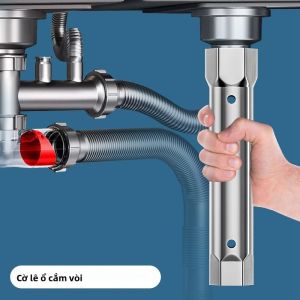 Cờ Lê Ống Hai Đầu 23-27mm 34-40mm Ổ Cắm Van Vòi Bằng Thép Không Gỉ Dành Cho Thợ Sửa Ống Nước Lắp Đặt Thanh Cực Dương