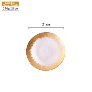 Scandinavian Creative Gold Rimmed Plates