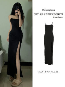 Pháp Sang Trọng Chiều Dài Eo Bodycon Đầm Nữ Mùa Hè Gợi Cảm Áo Chui Đầu Không Tay Với Thiết Kế Đeo Chéo Phong Cách Đường Phố Áo Dài