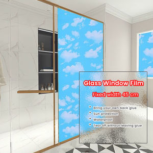 M.Grocer  Frosted Opaque Glass Window Film Shower Door Toilet Peep-proof Kitchen Paper-cut for Window Wide