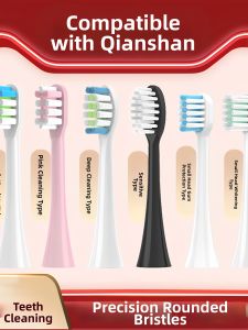 Diamond Electric Toothbrush Heads Compatible with Q5/Q7/Q8/X1/Q15 Replacement S1 for Deep Cleaning Soft Bristles Standard Design