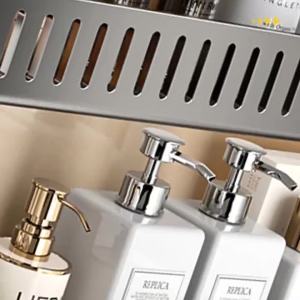 WEIMEIYUAN | Wall-Mounted No-Drilling Bathroom Storage Rack