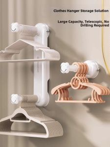WEIKAMAYI | Multifunctional Telescopic No-drilling Hangers Storage Rack
