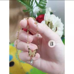 Set Titanium Kalung Pecah Kopi CXB436