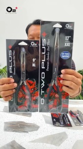 คีมตกปลา คีมสแตนเลสแท้ O2+ โอทูพลัส มี 4 ขนาด ทนทาน ไม่เป็นสนิม ทนต่อคราบสนิม และตะกรันต่างๆได้เป็นอย่างดี