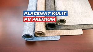 Placemat Kulit PU Premium Tahan Panas dan Anti Air untuk Dekorasi Meja Makan di Rumah dan Restoran