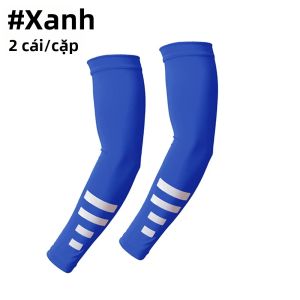 1 Cặp Tay Áo Nén Có Sọc Phản Quang Chống Nắng UV Cho Nam/Nữ Ngoài Trời Chơi Golf Làm Việc Thể Thao