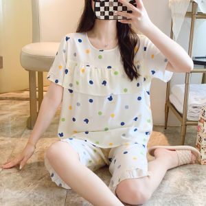 KASIHAN | Anti-Show Bra Points Cotton Summer Pajama Set
