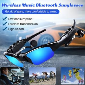 Wireless Music Bluetooth Sunglasses Smart Sport Hands-Free Calling Eyeglasses Outdoor Driving Cycling Anti-Blue Eyeglasses 蓝牙太阳镜