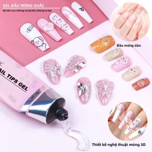Gel Làm Móng Dạng Đặc LIMEGIRL 30g Gel UV LED Chắc Chắn Keo Dán Móng Giả Dùng Trang Trí Đá Ngọc Tự Làm