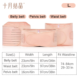 TEN-M JOURNEY 3-in-1 Postpartum Shapewear Belt Focused on Waist Pelvis & Abdomen Shaping for C-Section Recovery