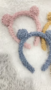 PTT Bando Kartakter Telinga Beruang Bear bulu korea kekinian Bandana bando Aksesoris Rambut Import