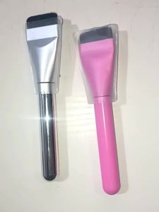 2-Piece Ultra-Thin Foundation Brush Slim Facial Contour Brush Mask Brush Flat Mixing Foundation Cream Brush
