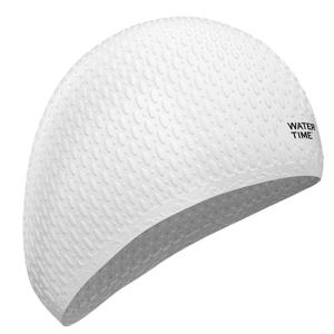 WATERTIME | Women Long Hair Waterproof Silicone Swimming Cap Large