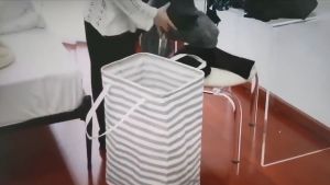 75L Laundry basket Large Storage Basket for Dirty Clothes with Extended handle Foldable Hamper