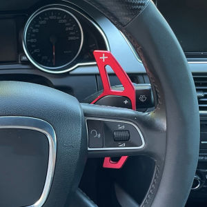 2x Aluminum Steering Wheel Shift Paddle Shifter Extension For Audi A3 A4 A5 A6 A7 A8 Q5 Q7 TT S3 S4 S5 R8 2006-2009 2010 2011