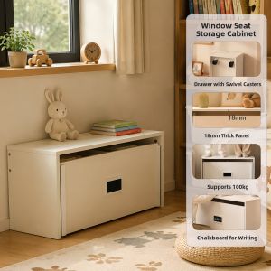 DOUMIBAOBEI | Drawer-type Window Seat Storage Cabinet Organizer