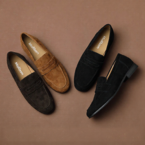 MIOLLIBARN | Suede Shearling Leather Loafers Slip-On Flat