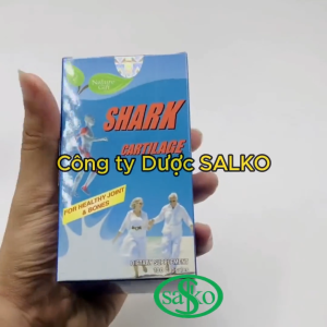 Sụn cá mập Shark Cartilage (chính hãng Mỹ) viên uống bổ xương khớp. Lọ 100 viên