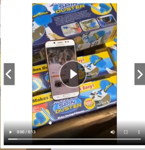 Chổi Quét Bụi Tích Điện Spin DUSTER Thông Minh Đa Năng Chức Năng Chổi Lông Quét Bụi Tĩnh Điện Tự Động 360 độ