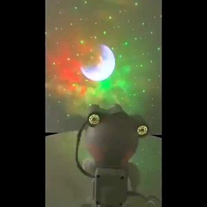 Astronaut Projector Bluetooth Speakers LED Bedroom Ambiance Night Light Astronaut Shape Starry Sky Galaxy Projector